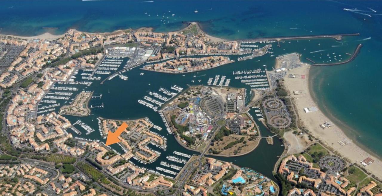 Cap Capistol Studio Le Cap D'Agde Vue Port Exterior foto